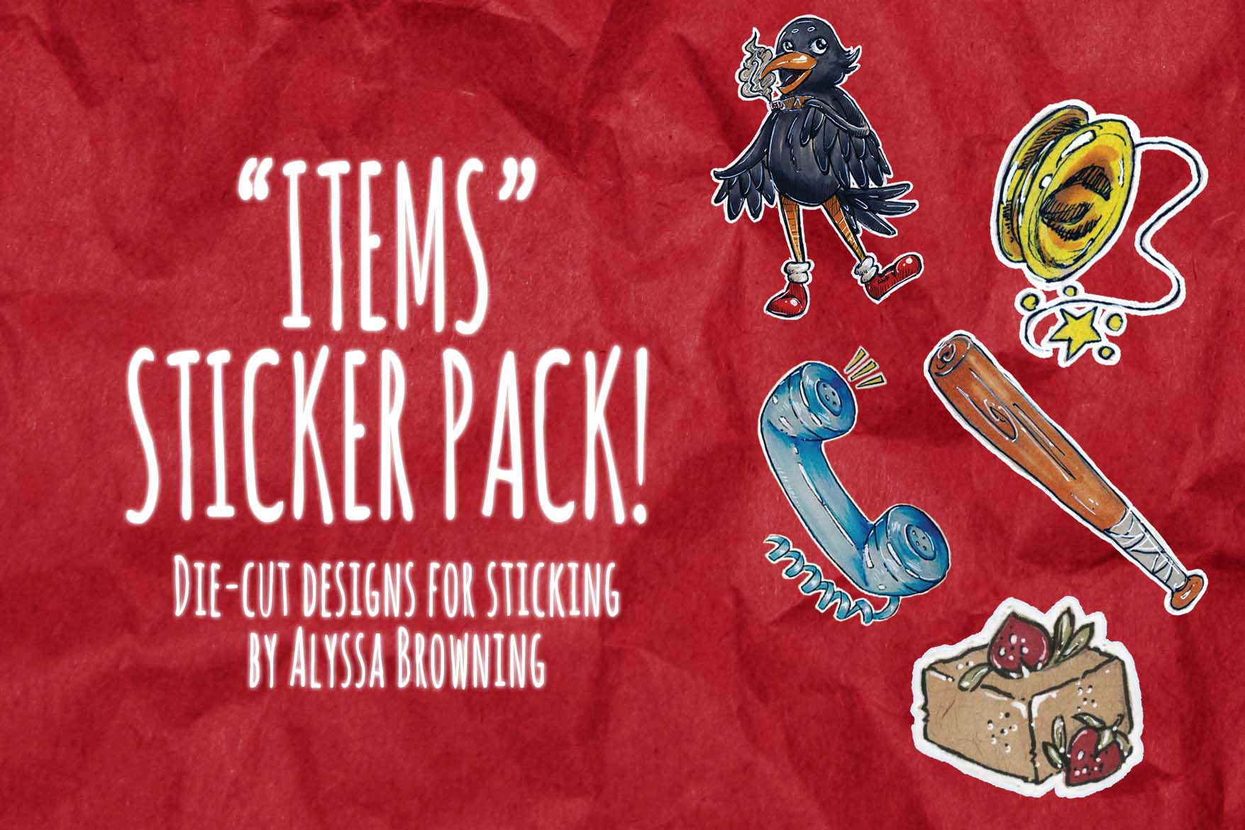 "Items" Sticker Pack